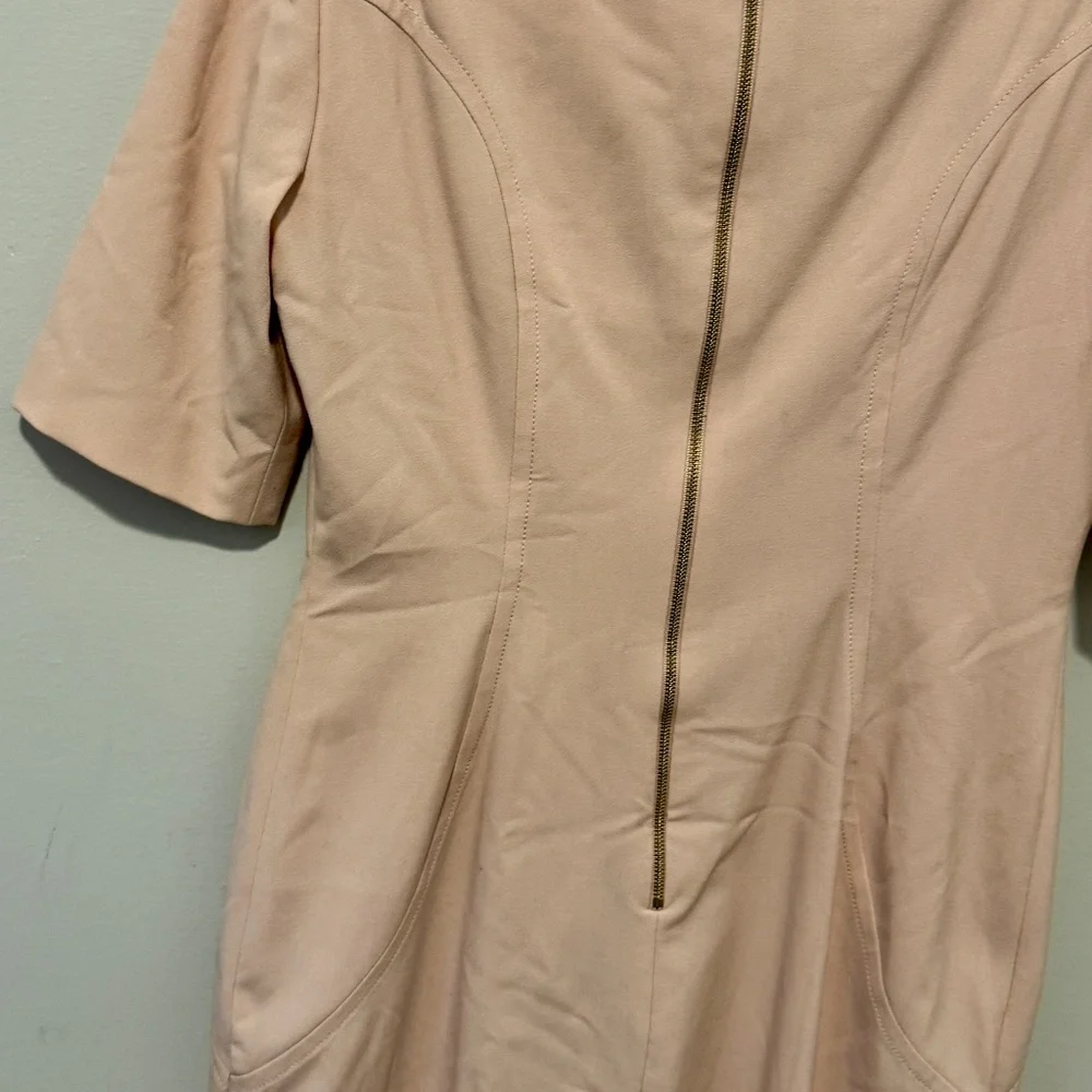 Tahari by ASL Blush Pink Sheath Dress w/Pocket, Size 6 Petite - Picture 7 of 13